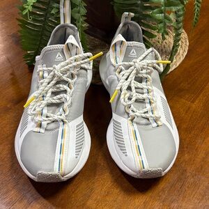 Reebok Gray and Yellow Sport Sneakers